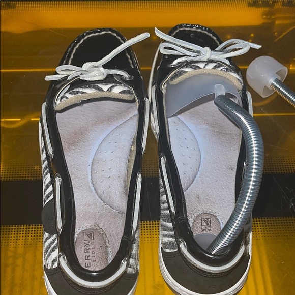 Sperry Black Zebra Boat Shoes - Picture 10 of 10